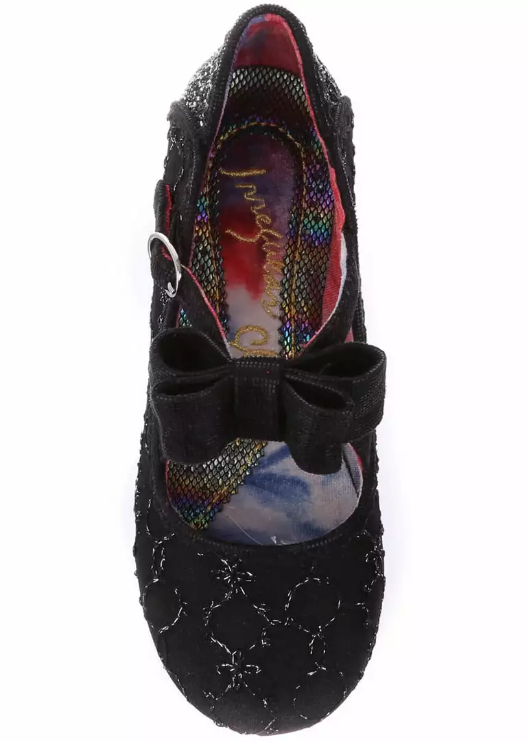 Irregular Choice Shining Star 40's Pumps Black New In 6 Irregular Choice Shining Star 40's Pumps Black New In