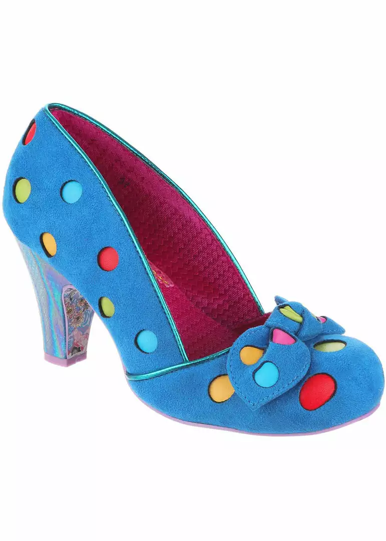 Irregular Choice Spot The Dot Polkadot 50's Pumps Blue 3 Irregular Choice Spot The Dot Polkadot 50's Pumps Blue