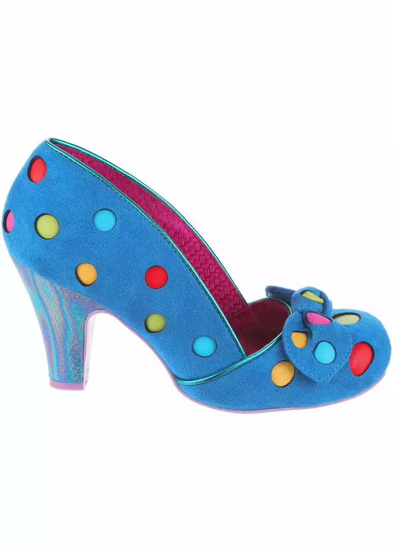 Irregular Choice Spot The Dot Polkadot 50's Pumps Blue 7 Irregular Choice Spot The Dot Polkadot 50's Pumps Blue