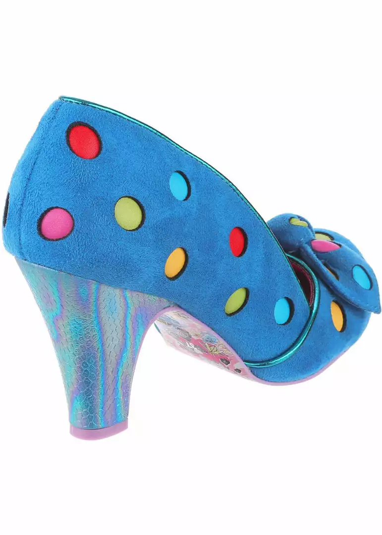 Irregular Choice Spot The Dot Polkadot 50's Pumps Blue 5 Irregular Choice Spot The Dot Polkadot 50's Pumps Blue