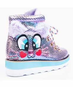 Irregular Choice Kitty Walk 80's Sneakers Purple New In 13 Irregular Choice Kitty Walk 80's Sneakers Purple New In