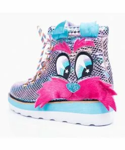 Irregular Choice Kitty Walk 80's Sneakers Purple New In 11 Irregular Choice Kitty Walk 80's Sneakers Purple New In