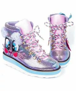 Irregular Choice Kitty Walk 80's Sneakers Purple New In 10 Irregular Choice Kitty Walk 80's Sneakers Purple New In