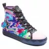 Irregular Choice Blazing Star Trainers Black Blue 1 Irregular Choice Blazing Star Trainers Black Blue