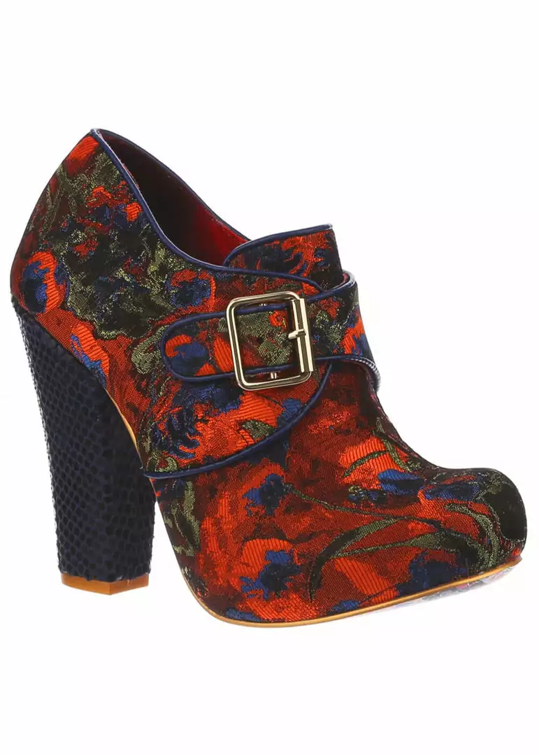 Irregular Choice Licence To Thrill 70's Pumps Navy Orange 3 Irregular Choice Licence To Thrill 70's Pumps Navy Orange
