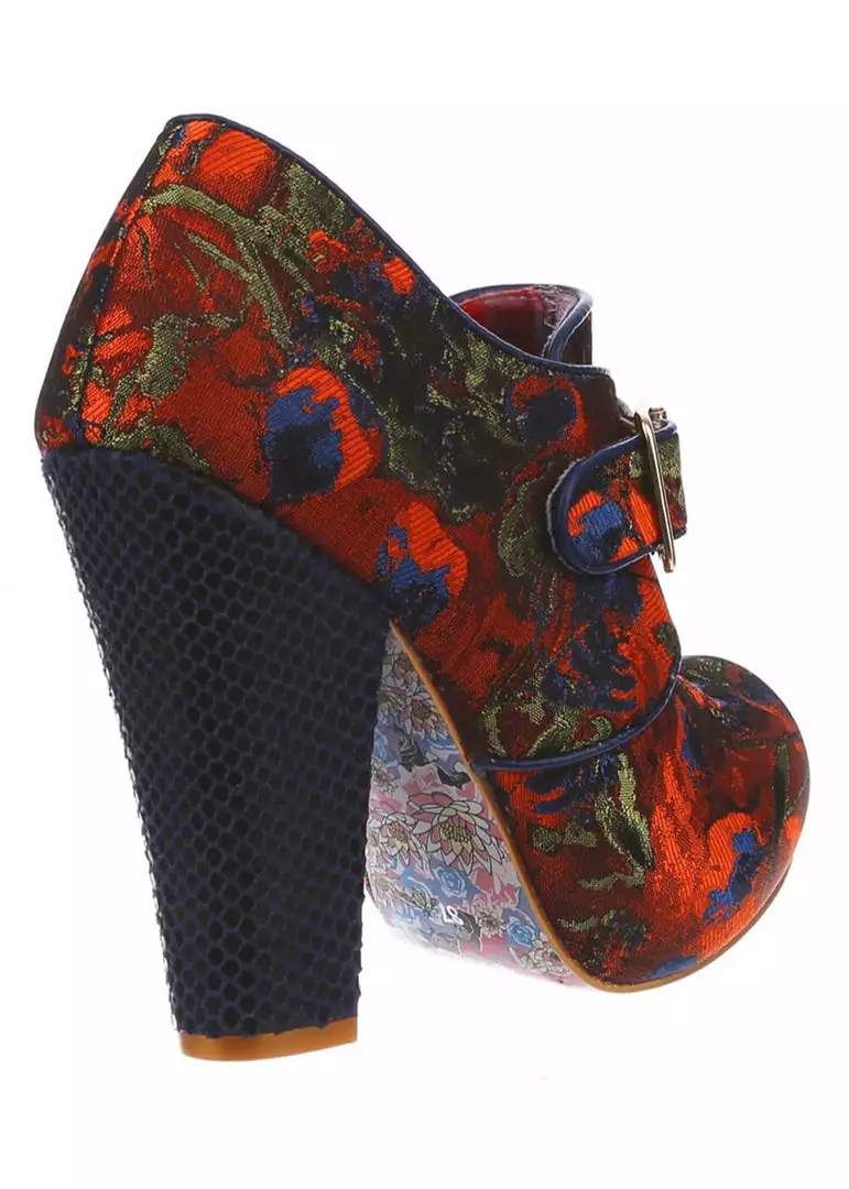 Irregular Choice Licence To Thrill 70's Pumps Navy Orange 4 Irregular Choice Licence To Thrill 70's Pumps Navy Orange
