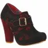 Irregular Choice Licence To Thrill 70's Pumps Burgundy Black 2 Irregular Choice Licence To Thrill 70's Pumps Burgundy Black