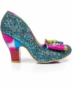 Irregular Choice Nick Of Time Pumps Blue Pink 10 Irregular Choice Nick Of Time Pumps Blue Pink