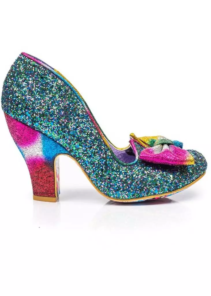 Irregular Choice Nick Of Time Pumps Blue Pink 6 Irregular Choice Nick Of Time Pumps Blue Pink