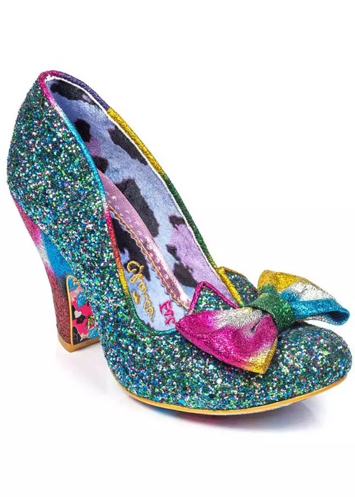 Irregular Choice Nick Of Time Pumps Blue Pink 3 Irregular Choice Nick Of Time Pumps Blue Pink