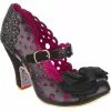 Irregular Choice Upside Down Glitter Pumps Black 1 Irregular Choice Upside Down Glitter Pumps Black
