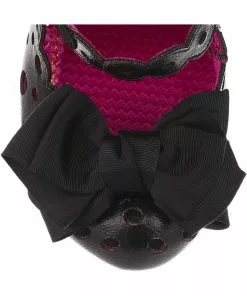 Irregular Choice Upside Down Glitter Pumps Black