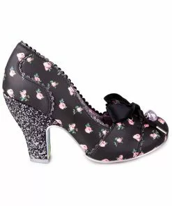 Irregular Choice Tied In A Bow 50's Pumps Black New In