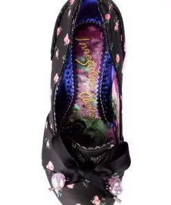 Irregular Choice Tied In A Bow 50's Pumps Black New In