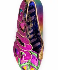 Irregular Choice Choose Love Peace 60's Pumps Pink New In 15 Irregular Choice Choose Love Peace 60's Pumps Pink New In
