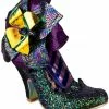 Irregular Choice Chrysalis Floral 70's Pumps Green New In