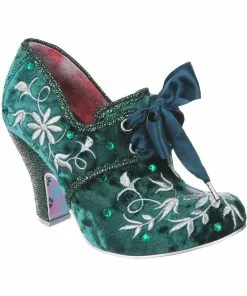 Irregular Choice Penny For Your Thoughts 70's Pumps Green