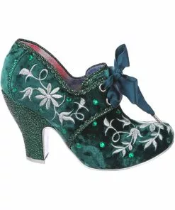 Irregular Choice Penny For Your Thoughts 70's Pumps Green