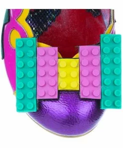 Irregular Choice Play Date 80's Pumps Pink Green