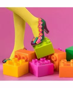 Irregular Choice Play Date 80's Pumps Pink Green