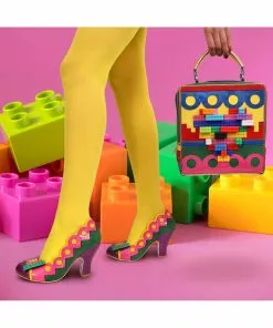 Irregular Choice Play Date 80's Pumps Pink Green