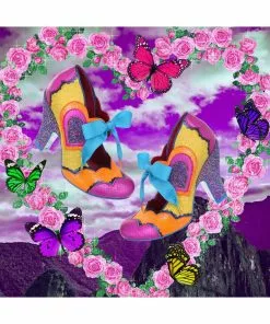 Irregular Choice Right On Heart 50's Pumps Purple New In 9 Irregular Choice Right On Heart 50's Pumps Purple New In