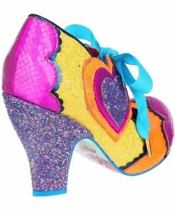 Irregular Choice Right On Heart 50's Pumps Purple New In 11 Irregular Choice Right On Heart 50's Pumps Purple New In