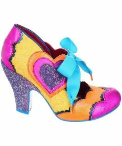 Irregular Choice Right On Heart 50's Pumps Purple New In 10 Irregular Choice Right On Heart 50's Pumps Purple New In