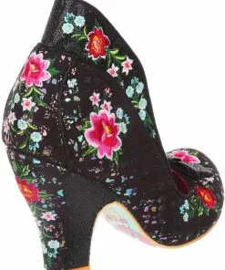 New In Irregular Choice Fancy Folk Pumps Black