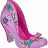 New In Irregular Choice Fancy Folk Pumps In Pink