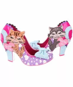 Irregular Choice Smitten Kittens Cat 50's Pumps Lilac