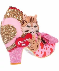 New In Irregular Choice Smitten Kittens Cat 50's Pumps Pink