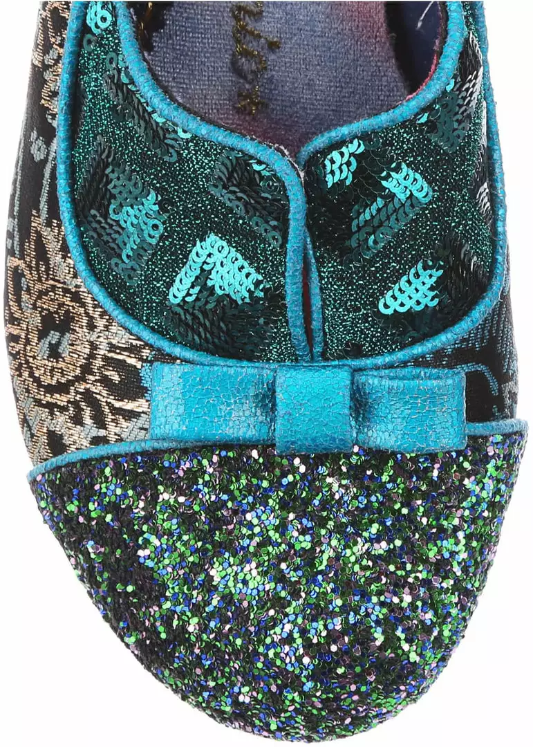 Irregular Choice Hold Up 40's Pumps Blue Green 7 Irregular Choice Hold Up 40's Pumps Blue Green