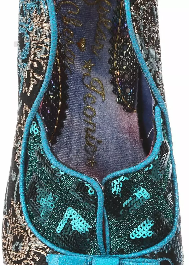 Irregular Choice Hold Up 40's Pumps Blue Green 8 Irregular Choice Hold Up 40's Pumps Blue Green