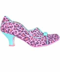 Irregular Choice Hold Up 50's Pumps Pink Multi New In