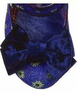 New In Irregular Choice Spring Breeze Flowers 60's Pumps Blue