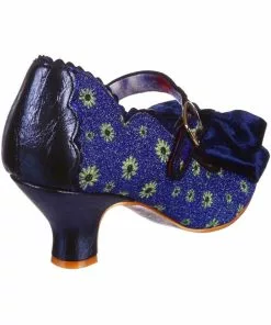 New In Irregular Choice Spring Breeze Flowers 60's Pumps Blue