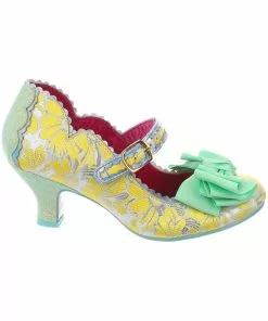 New In Irregular Choice Summer Breeze 40's Pumps Yellow