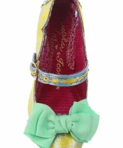 New In Irregular Choice Summer Breeze 40's Pumps Yellow