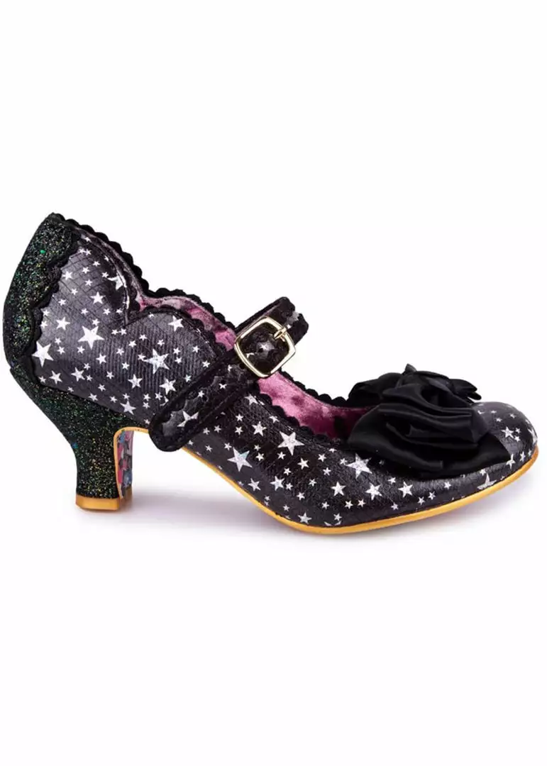New In Irregular Choice Summer Breeze Stars 50's Pumps Black 4 New In Irregular Choice Summer Breeze Stars 50's Pumps Black