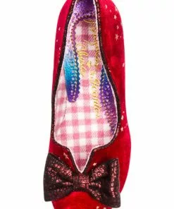 Irregular Choice Dazzle Razzle Stars Pumps Red