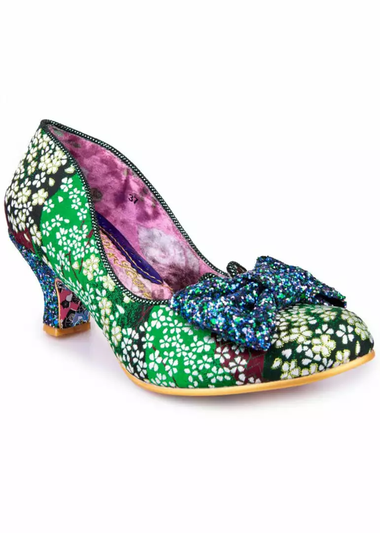 New In Irregular Choice Dazzle Razzle Floral 40's Pumps Green 3 New In Irregular Choice Dazzle Razzle Floral 40's Pumps Green