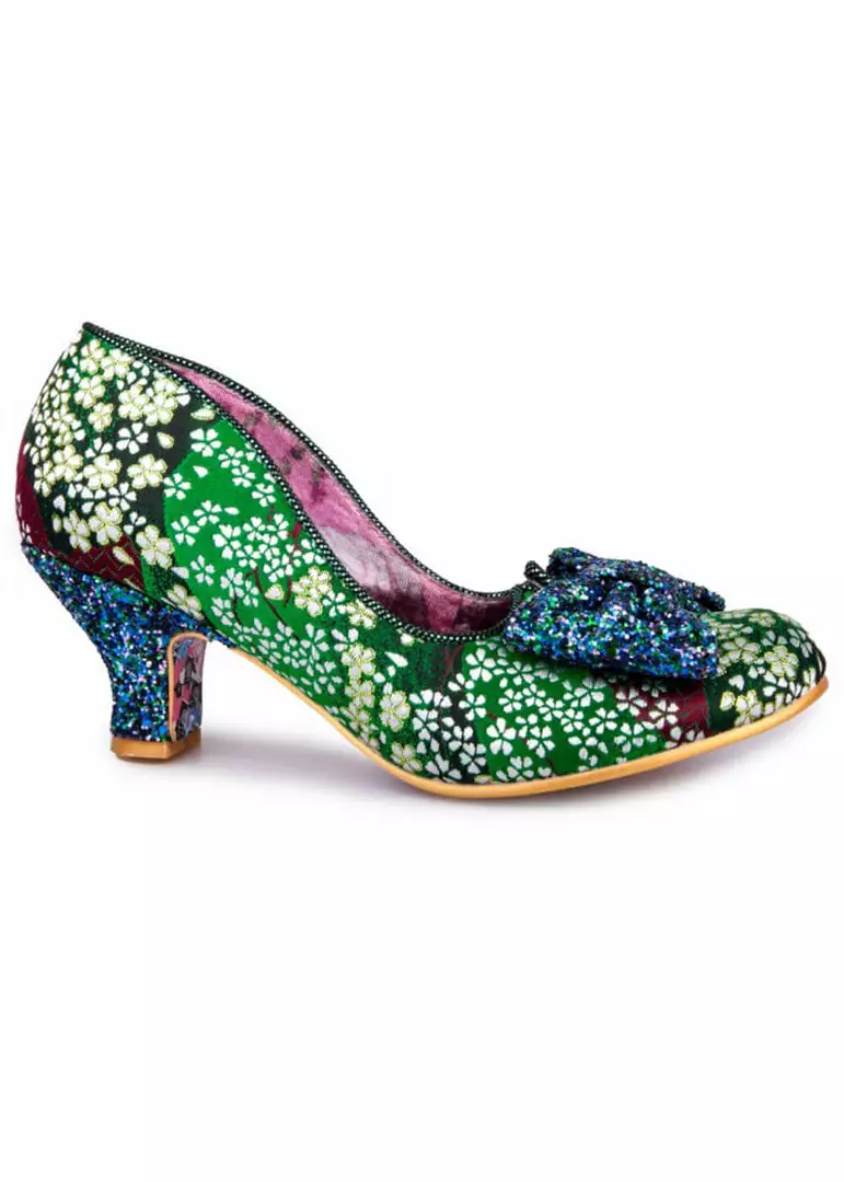 New In Irregular Choice Dazzle Razzle Floral 40's Pumps Green 5 New In Irregular Choice Dazzle Razzle Floral 40's Pumps Green