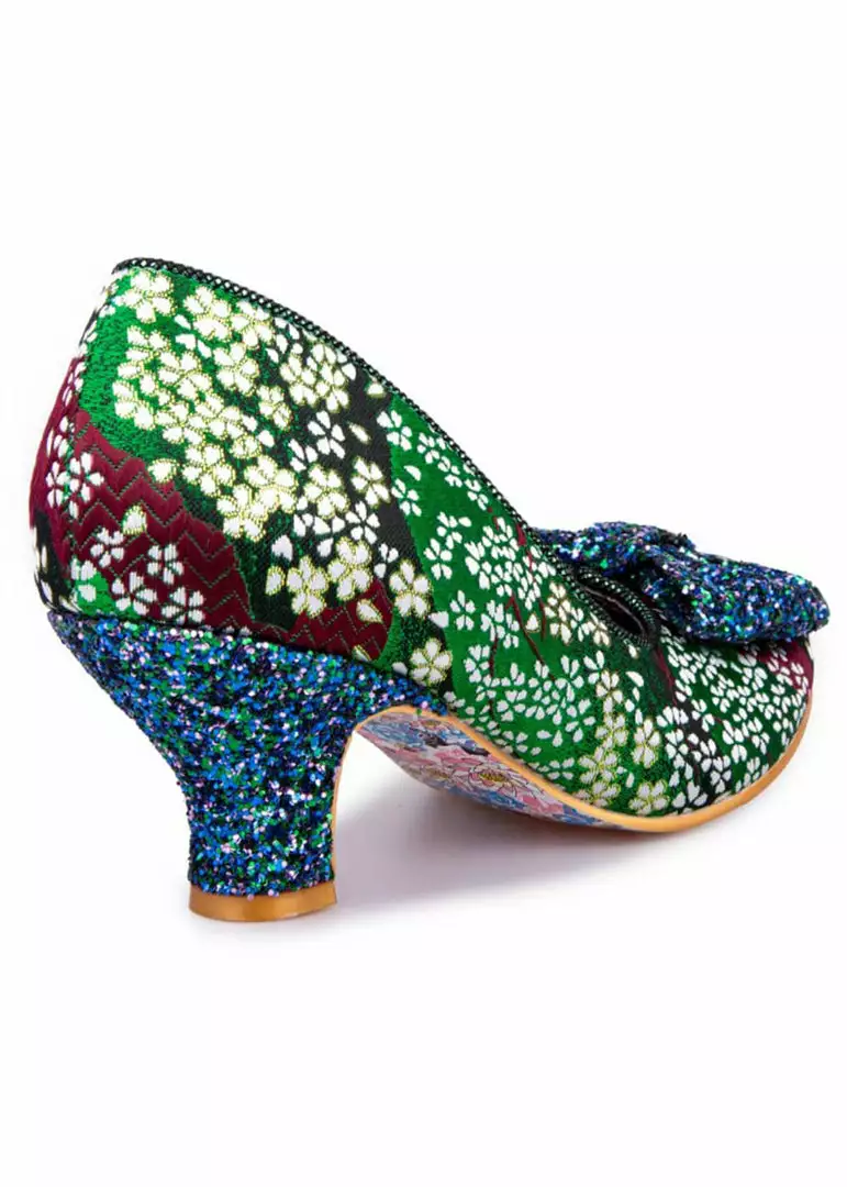 New In Irregular Choice Dazzle Razzle Floral 40's Pumps Green 4 New In Irregular Choice Dazzle Razzle Floral 40's Pumps Green