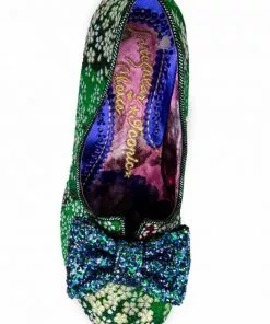 New In Irregular Choice Dazzle Razzle Floral 40's Pumps Green 10 New In Irregular Choice Dazzle Razzle Floral 40's Pumps Green