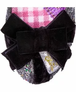 New In Irregular Choice Party Snow Queen 50's Pumps Black Silver