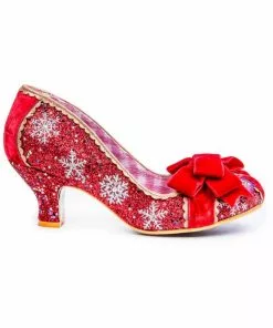 New In Irregular Choice Party Snow Queen 50's Pumps Red 9 New In Irregular Choice Party Snow Queen 50's Pumps Red