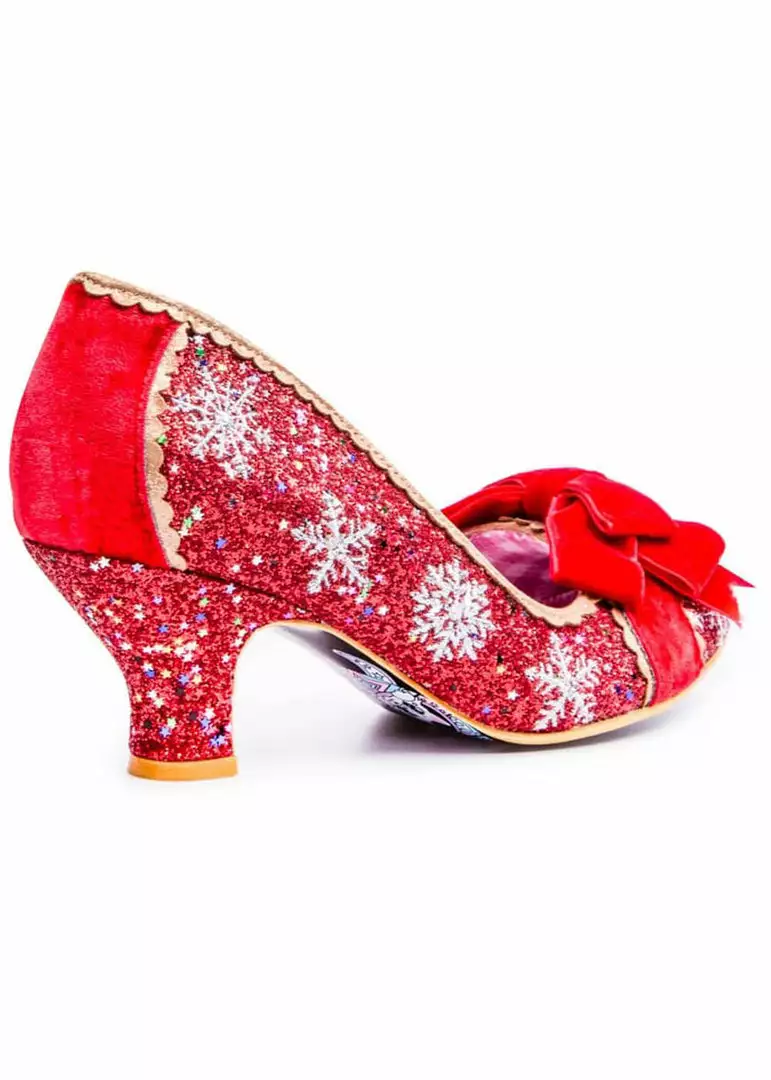 New In Irregular Choice Party Snow Queen 50's Pumps Red 4 New In Irregular Choice Party Snow Queen 50's Pumps Red