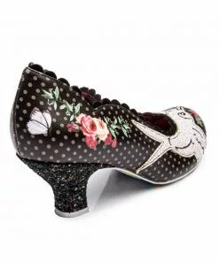 Irregular Choice Fly Free Swallow 50's Pumps Black 9 Irregular Choice Fly Free Swallow 50's Pumps Black