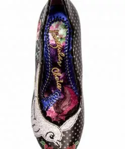Irregular Choice Fly Free Swallow 50's Pumps Black 10 Irregular Choice Fly Free Swallow 50's Pumps Black